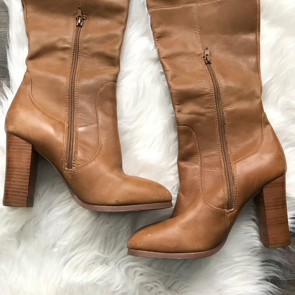 Kelsi Dagger 4" 'Willi' Knee High Leather Boots - Picture 3 of 8